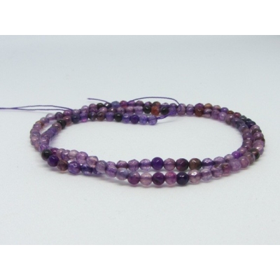 Runde agat - 3 mm. (streng)