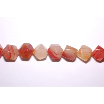 Oktogon af agat - 13 mm....