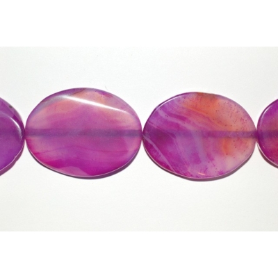 Ovale af agat - 30x40 mm.