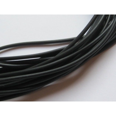Rund gummisnøre - 1,5 mm.