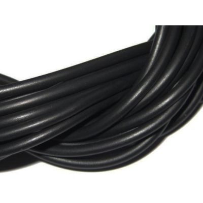 Rund gummisnøre - 3 mm.