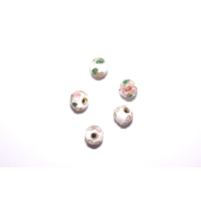 Runde cloisonne - 8 mm.