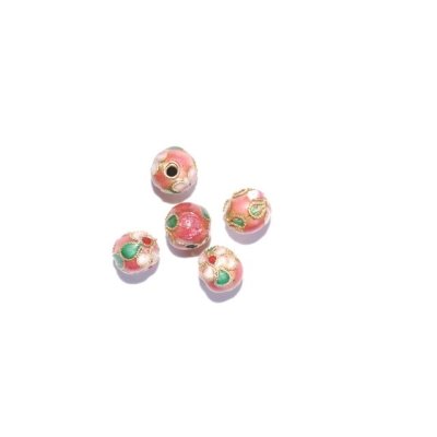 Runde cloisonne - 8 mm.