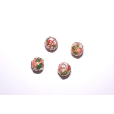 Runde cloisonne - 10 mm.