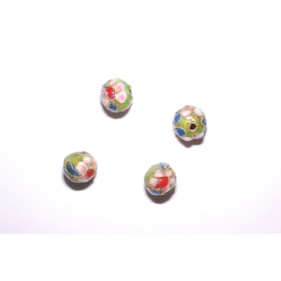 Runde cloisonne - 10 mm.