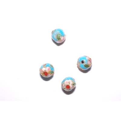 Runde cloisonne - 10 mm.