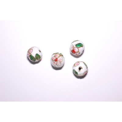 Runde cloisonne - 12 mm.