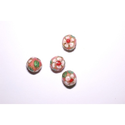 Runde cloisonne - 12 mm.
