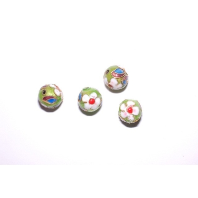 Runde cloisonne - 12 mm.