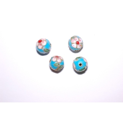 Runde cloisonne - 12 mm.