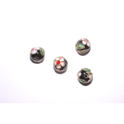 Runde cloisonne - 12 mm.