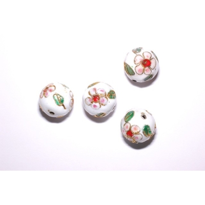 Runde cloisonne - 16 mm.