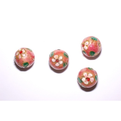 Runde cloisonne - 16 mm.
