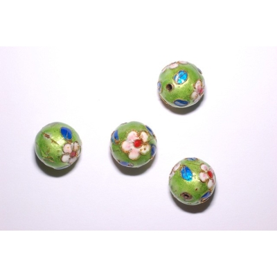Runde cloisonne - 16 mm.