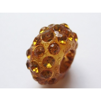 Rondel af resin - 8x14 mm.