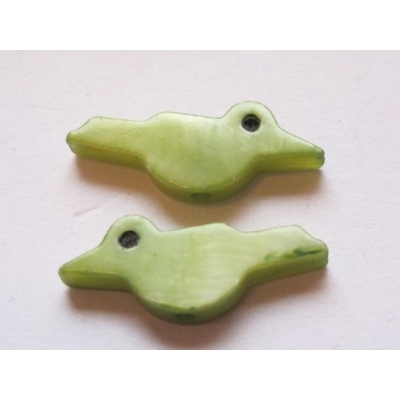 Fugle af perlemor - 18x8 mm.