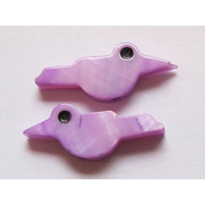 Fugle af perlemor - 18x8 mm.