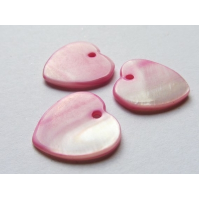 Hjerter af perlemor - 15x15...