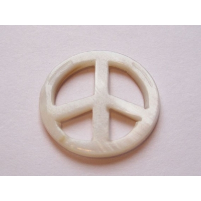 Peace tegn af perlemor - 18...