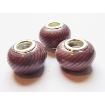 Rondel af porcelæn - 10x15 mm.