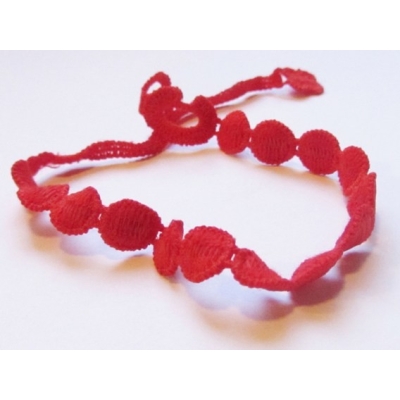 Runde - broderi armbånd -...