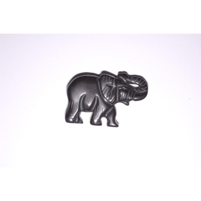Elefant af onyx - 23x33 mm.