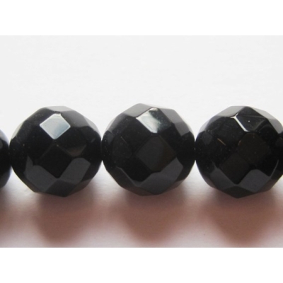 Runde onyx - 8 mm.(streng)
