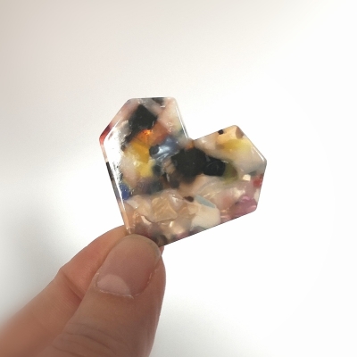 Hårspænde - hjerte