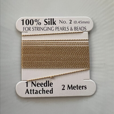 Silketråd med nål - 0,45 mm.