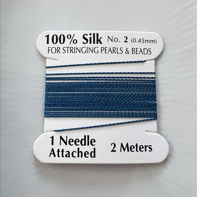 Silketråd med nål - 0,45 mm.